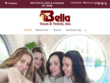 Tablet Screenshot of bellatoursofsyracuse.com